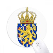 Dıythinker Nederlands Avrupa Ulusal Amblem Baskılı Yuvarlak Kaymaz Kauçuk Mouse Pad