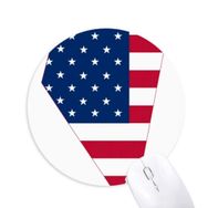 Dıythinker Nevada Amerika Haritası Yıldızlar Geziler Bayrak Şekli Baskılı Yuvarlak Kaymaz Kauçuk Mouse Pad