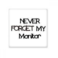 Dıythinker Never Forget My Monitor Mezuniyet Sezonu 20x20 cm Seramik Karo