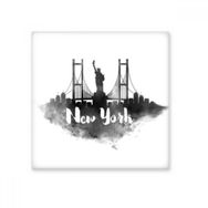 Dıythinker New York America Mürekkep Şehir Seramik Bisk Fayans Dekorasyon 20x20 cm Seramik Karo