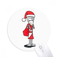 Dıythinker Noel Baba Horus Şapka Çanta Baskılı Yuvarlak Kaymaz Kauçuk Mouse Pad