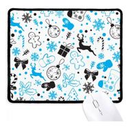 Dıythinker Noel Kar Tanesi Elk Hediye Festivali Kaymaz Mouse Pad