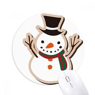 Dıythinker Noel Kardan Adam Çizgi Film Festival Baskılı Yuvarlak Kaymaz Kauçuk Mouse Pad
