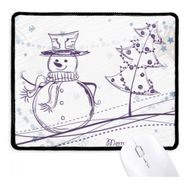 Dıythinker Noel Kardan Adam Kar Tanesi Ağacı Kroki Kaymaz Mouse Pad