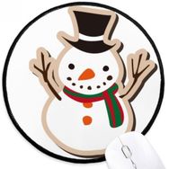 Dıythinker Noel Kardan Adam Karikatür Festivali Yuvarlak Kaymaz Mouse Pad