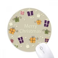 Dıythinker Noelsi Mutlu Noeller Festivali Baskılı Yuvarlak Kaymaz Kauçuk Mouse Pad