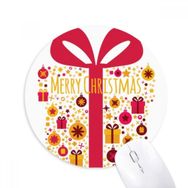 Dıythinker Noelsi Şeffaf Festival Desenli Baskılı Yuvarlak Kaymaz Kauçuk Mouse Pad