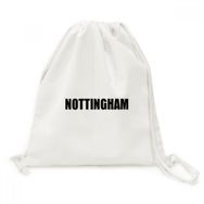 Dıythinker Nottingham Britanya Şehir Adı Kanvas İpli Sırt Çantası