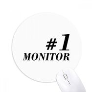 Dıythinker Number.1 Monitör Mezuniyet sezonu Baskılı Yuvarlak Kaymaz Kauçuk Mouse Pad