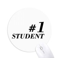Dıythinker Number.1 Öğrenci Öğretmeni Alıntı Baskılı Yuvarlak Kaymaz Kauçuk Mouse Pad