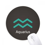 Dıythinker Ocak Şubat Kova Takımyıldızı Baskılı Yuvarlak Kaymaz Kauçuk Mouse Pad
