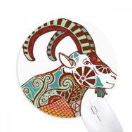 Dıythinker Oğlak Burç Sembolü Baskılı Yuvarlak Kaymaz Kauçuk Mouse Pad