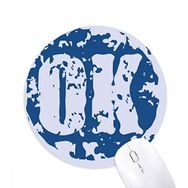 Dıythinker OK Tasarım Baskılı Yuvarlak İllüstrasyon Desen Baskılı Yuvarlak Kaymaz Kauçuk Mouse Pad