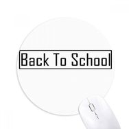 Dıythinker Okula Dönüş Baskılı Yuvarlak Kaymaz Kauçuk Mouse Pad