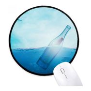 Dıythinker Okyanus Cam Şişe Bilim Doğa Yuvarlak Kaymaz Mouse Pad