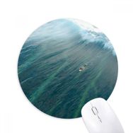 Dıythinker Okyanus Kum Plaj Deniz Sörf Dalgalı Resim Baskılı Yuvarlak Kaymaz Kauçuk Mouse Pad