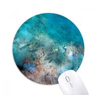 Dıythinker Okyanus Renkli Balık Bilimi Doğa Resmi Baskılı Yuvarlak Kaymaz Kauçuk Mouse Pad