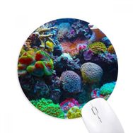 Dıythinker Okyanus Renkli Mercan Bilimi Doğa Resmi Baskılı Yuvarlak Kaymaz Kauçuk Mouse Pad