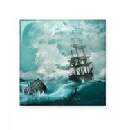 Dıythinker Okyanus Su Dalgası Bilim Doğa Resim 15x15 cm Seramik Karo
