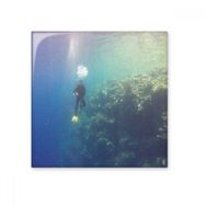 Dıythinker Okyanus Su Dalış Bilim Doğa Resim 15x15 cm Seramik Karo