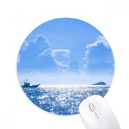 Dıythinker Okyanus Su Deniz Tekne Bilim Doğa Resim Baskılı Yuvarlak Kaymaz Kauçuk Mouse Pad