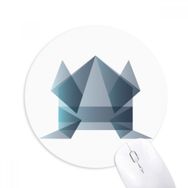 Dıythinker Origami Soyut Kurbağa Geometrik Şekilli Baskılı Yuvarlak Kaymaz Kauçuk Mouse Pad