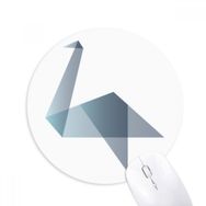 Dıythinker Origami Soyut Ördek Geometrik Şekilli Baskılı Yuvarlak Kaymaz Kauçuk Mouse Pad
