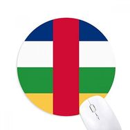 Dıythinker Orta Afrika Cumhuriyeti Ulusal Bayrak Afrika Ülke Baskılı Yuvarlak Kaymaz Kauçuk Mouse Pad