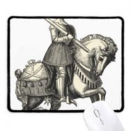 Dıythinker Orta Çağ Şövalyeleri Avrupa Çizgi Çizimi Kaymaz Siyah Başlıklı Kenarlar Mouse Pad