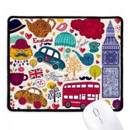 Dıythinker Otobüs Kulesi İngiltere Büyük Ben Kent Simgesi Kaymaz Siyah Başlıklı Kenarlar Mouse Pad