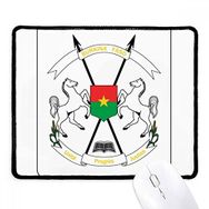 Dıythinker Ouagadougou Burkina Faso Ulusal Amblem Kaymaz Siyah Başlıklı Kenarlar Mouse Pad