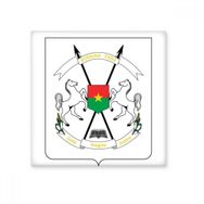 Dıythinker Ouagadougou Burkina Faso Ulusal Amblem Parlak 10x10 cm Seramik Karo