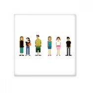 Dıythinker Oyun Karakterleri Piksel Seramik 10x10 cm Seramik Karo
