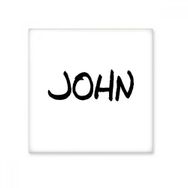 Dıythinker Özel El Yazısı İngilizce Adı JOHN 15x15 cm Seramik Karo