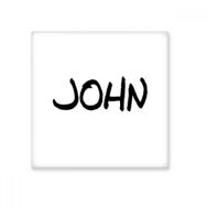 Dıythinker Özel El Yazısı İngilizce Adı JOHN Seramik 10x10 cm Seramik Karo
