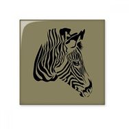 Dıythinker Özelliği Zebra Kafası Kahverengi Hayvan 20x20 cm Seramik Karo
