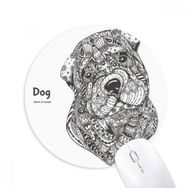 Dıythinker Paint Puppy Friend Company Baskılı Yuvarlak Kaymaz Kauçuk Mouse Pad
