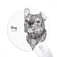 Dıythinker Paint Run Dog Friend Company Baskılı Yuvarlak Kaymaz Kauçuk Mouse Pad