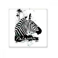 Dıythinker Palawan Tropikal Stil Zebra Hayvan Seramik 10x10 cm Seramik Karo