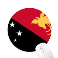 Dıythinker Papua Yeni Gine Ulusal Bayrağı Okyanusya Ülke Baskılı Yuvarlak Kaymaz Kauçuk Mouse Pad