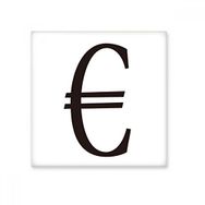 Dıythinker Para Birimi Sembolü Euro Seramik 10x10 cm Seramik Karo
