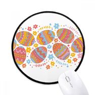 Dıythinker Paskalya Din Festivali Renkli Yumurta Yuvarlak Kaymaz Mouse Pad