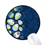 Dıythinker Paskalya Din Festivali Yumurta Şerit Daire Yuvarlak Kaymaz Mouse Pad