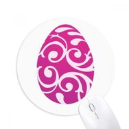 Dıythinker Paskalya Dini Festivali Mor Yumurta Tasarımı Baskılı Yuvarlak Kaymaz Kauçuk Mouse Pad