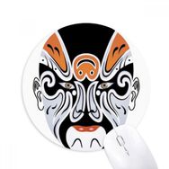Dıythinker Pekin Operası Maskesi Renkli Changbanpo Baskılı Yuvarlak Kaymaz Kauçuk Mouse Pad