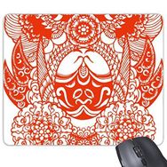 Dıythinker Pekin Operası Pekin Operası Yüz Maskesi Kırmızı Meihualing Kağıt Kesim Sanat Çin Geleneksel Kültür İllüstrasyon Desen Baskılı Dikdörtgen Kaymaz Kauçuk Mouse Pad