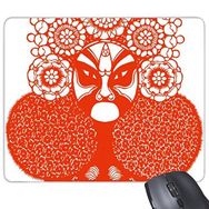 Dıythinker Pekin Operası Pekin Operası Yüz Maskesi Kırmızı Zhaixinglou Kağıt Kesim Çin Geleneksel Kültür Sanat İllüstrasyon Desen Baskılı Dikdörtgen Kaymaz Kauçuk Mouse Pad