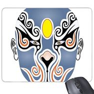 Dıythinker Pekin Operası Pekin Operası Yüz Maskesi Renkli Baizitu Sanat Çin Geleneksel Kültür İllüstrasyon Desen Baskılı Dikdörtgen Kaymaz Kauçuk Mouse Pad