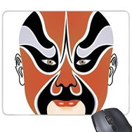 Dıythinker Pekin Operası Pekin Operası Yüz Maskesi Renkli Guowuguan Sanat Çin Geleneksel Kültür İllüstrasyon Desen Baskılı Dikdörtgen Kaymaz Kauçuk Mouse Pad