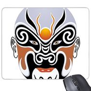Dıythinker Pekin Operası Pekin Operası Yüz Maskesi Renkli Huarongdao Sanat Çin Geleneksel Kültür İllüstrasyon Desen Baskılı Dikdörtgen Kaymaz Kauçuk Mouse Pad